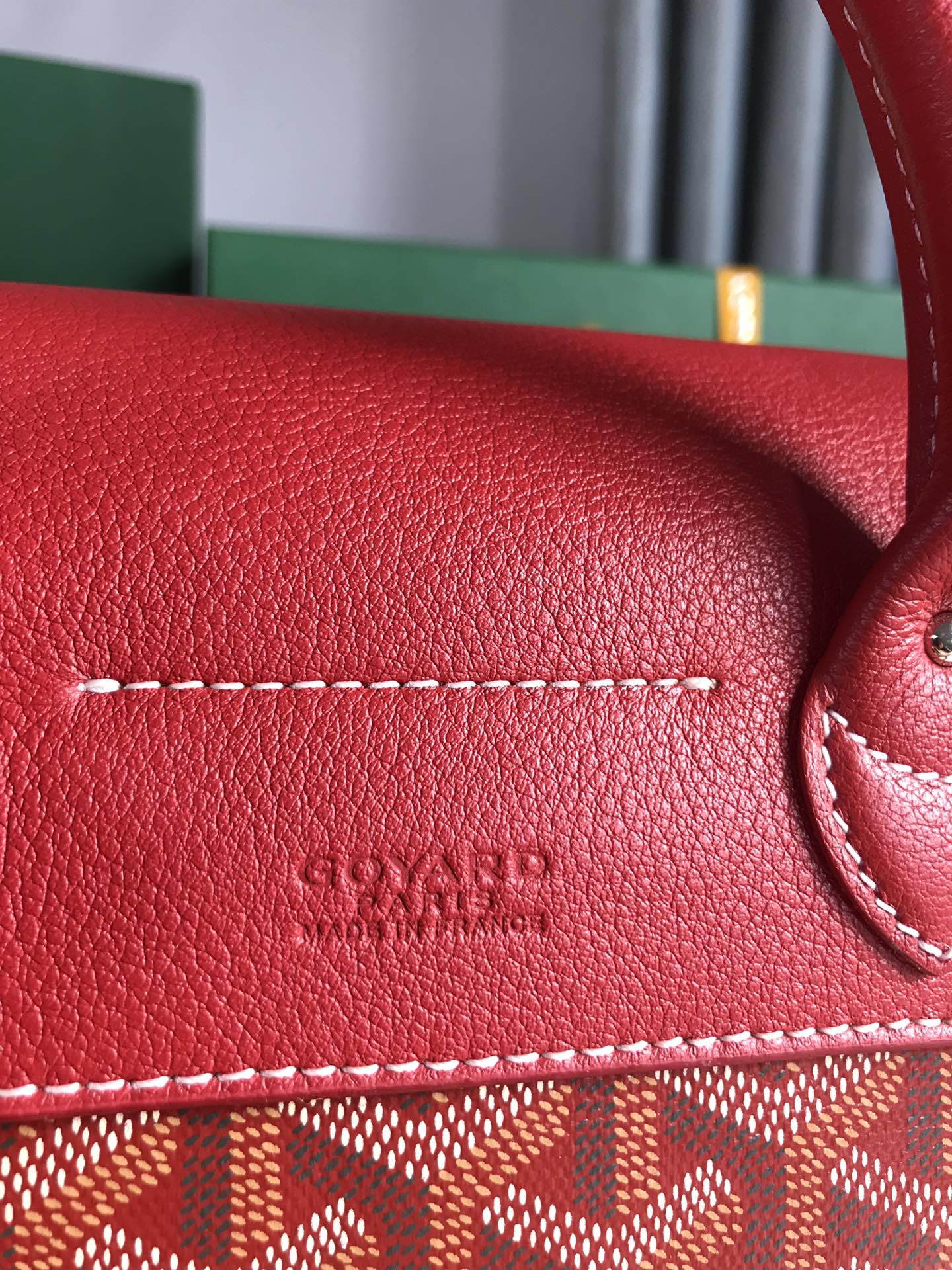 GOYARD Goyardine Calfskin Mini Alpin Backpack Red 82708