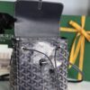 GOYARD Goyardine Calfskin Mini Alpin Backpack Navy