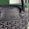 GOYARD Goyardine Calfskin Mini Alpin Backpack Navy
