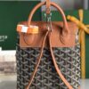 GOYARD Goyardine Calfskin Mini Alpin Backpack Black
