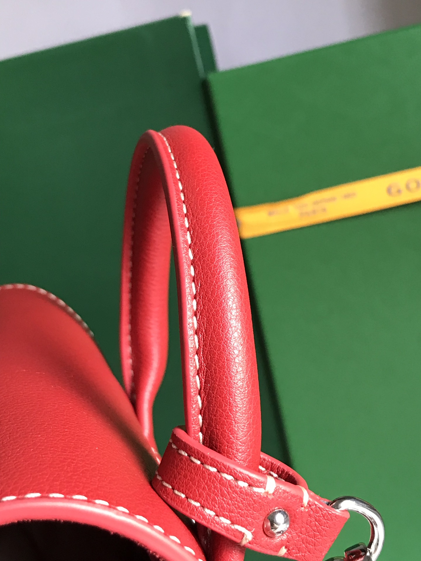 GOYARD Goyardine Calfskin Mini Alpin Backpack Red