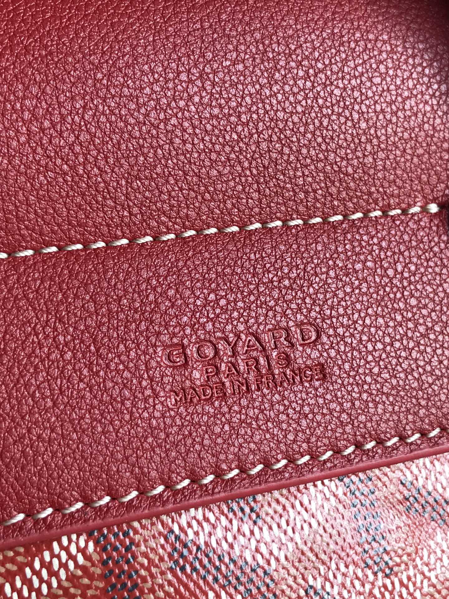 GOYARD Goyardine Calfskin Mini Alpin Backpack Red