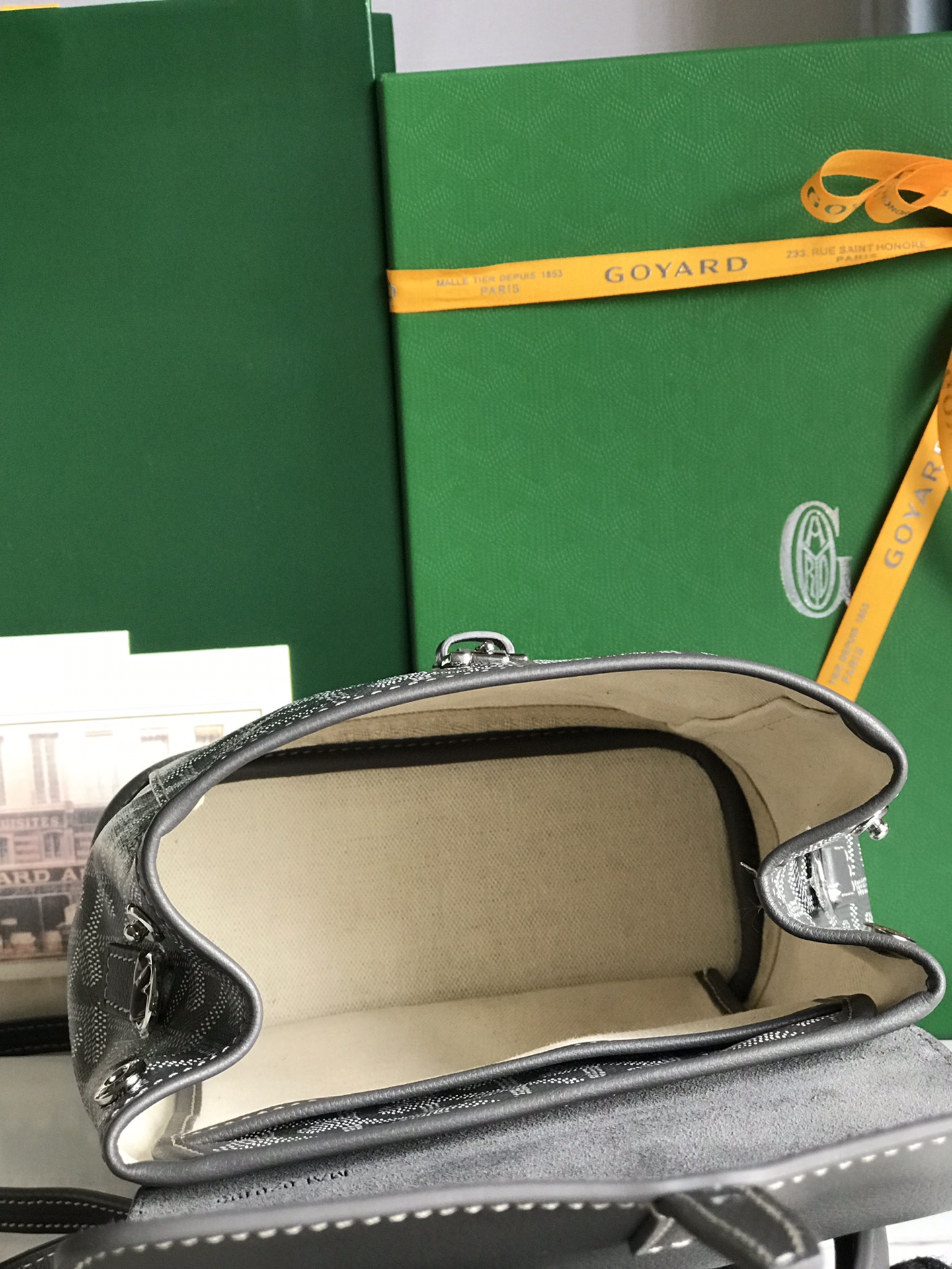 Goyard ALPIN MINI Backpack gray Cloth ref.2005465