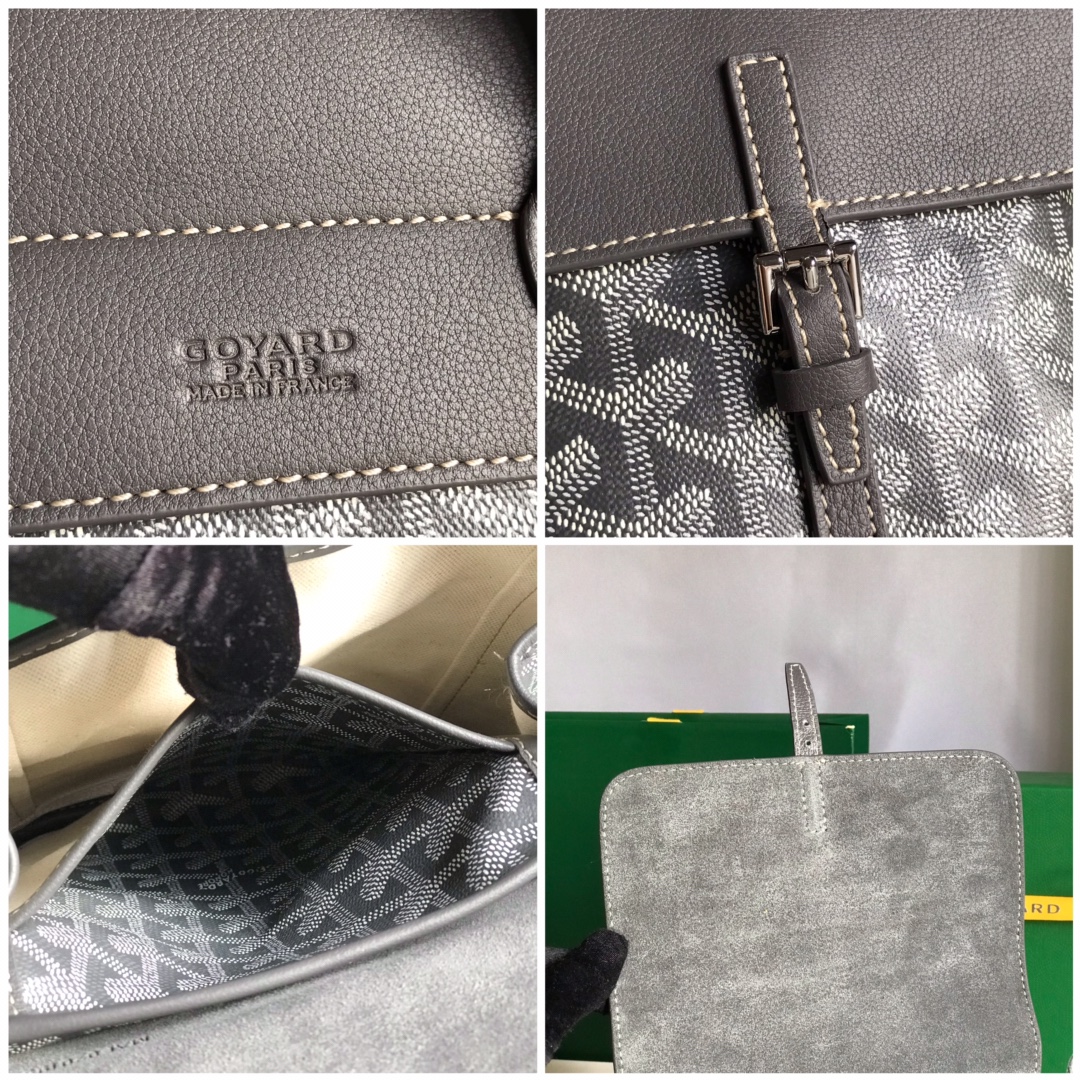 Goyard ALPIN MINI Backpack gray Cloth ref.2005465