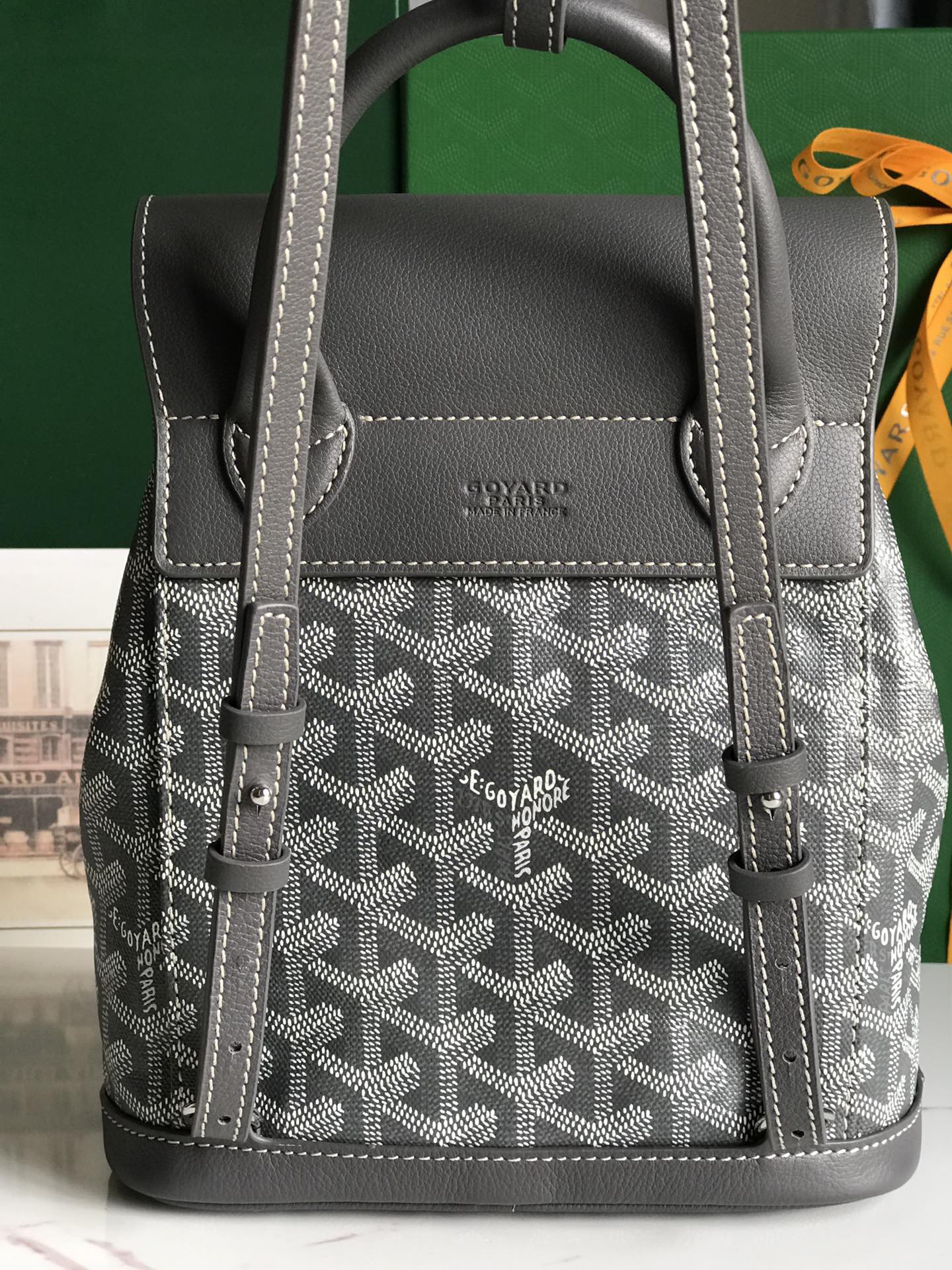 Goyard ALPIN MINI Backpack gray Cloth ref.2005465
