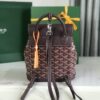 GOYARD Goyardine Calfskin Mini Alpin Backpack Bordeaux