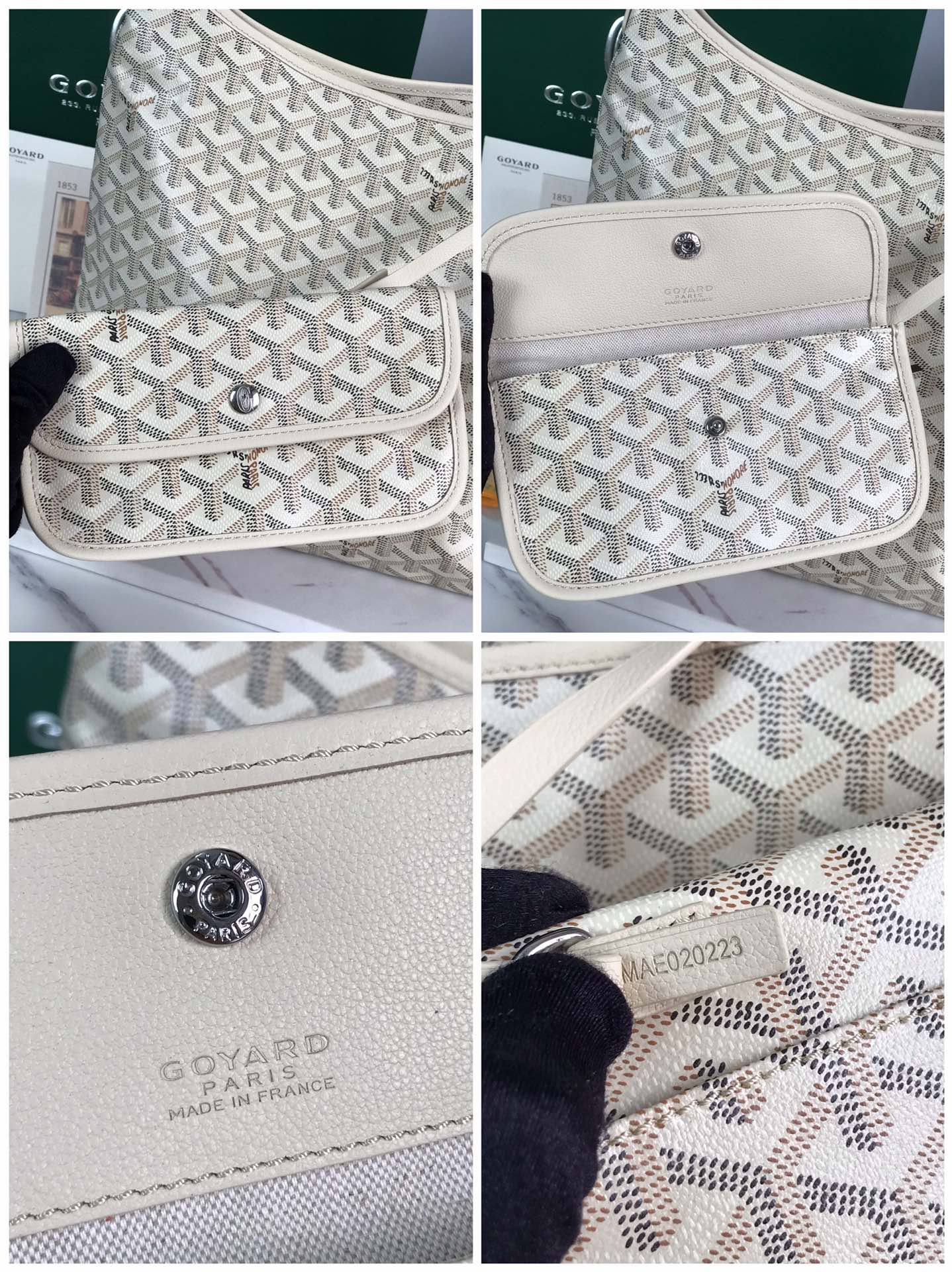 Goyard Bohème Hobo Bag Women's Tote Hobo white