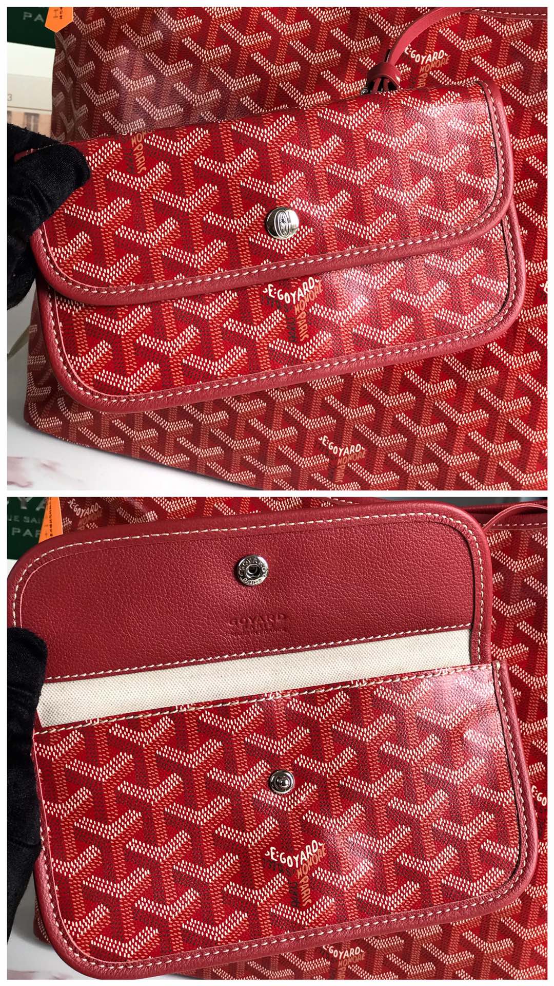 Goyard Bohème Hobo Bag Women's Tote red