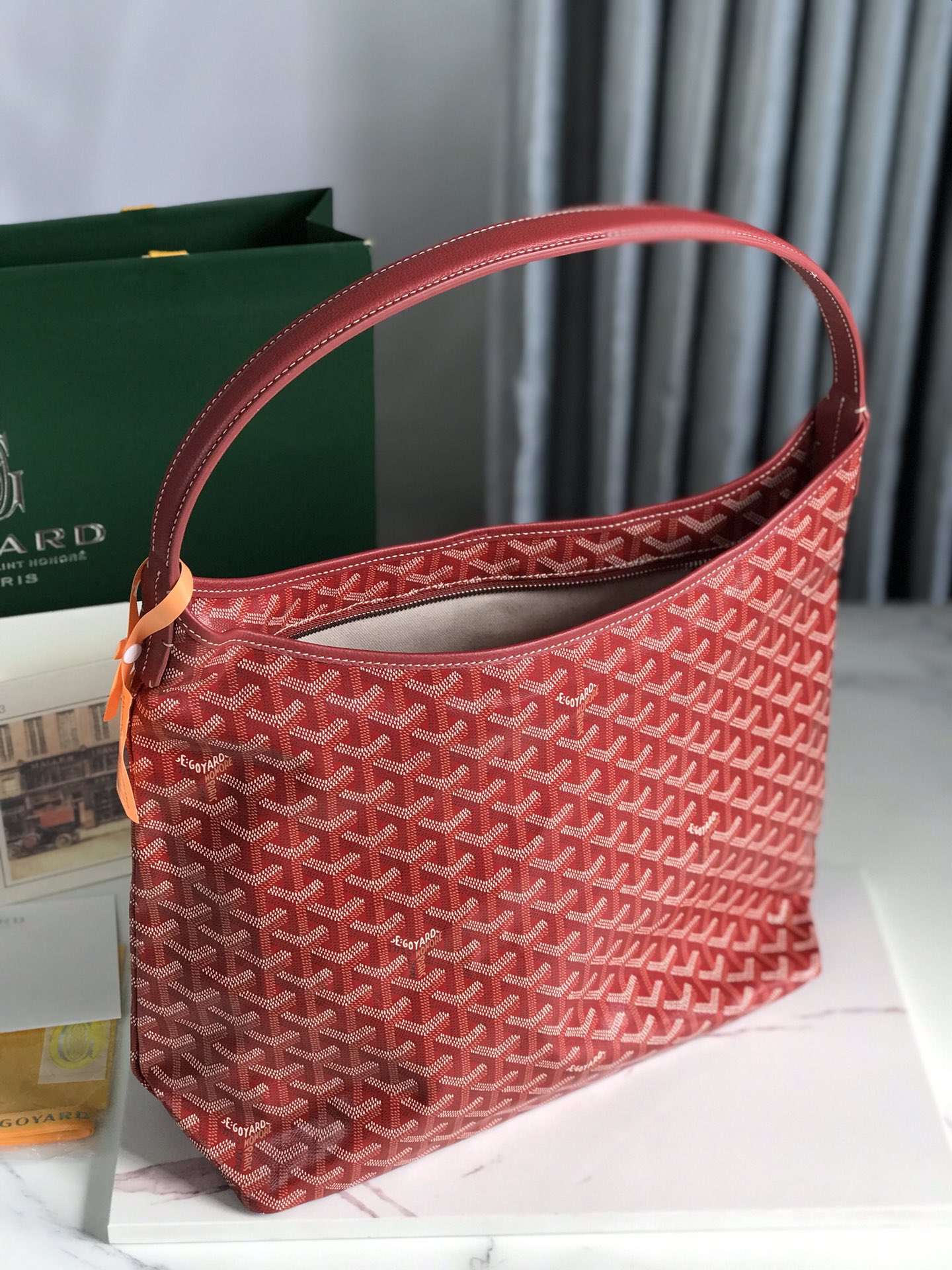 Goyard Bohème Hobo Bag Women's Tote red
