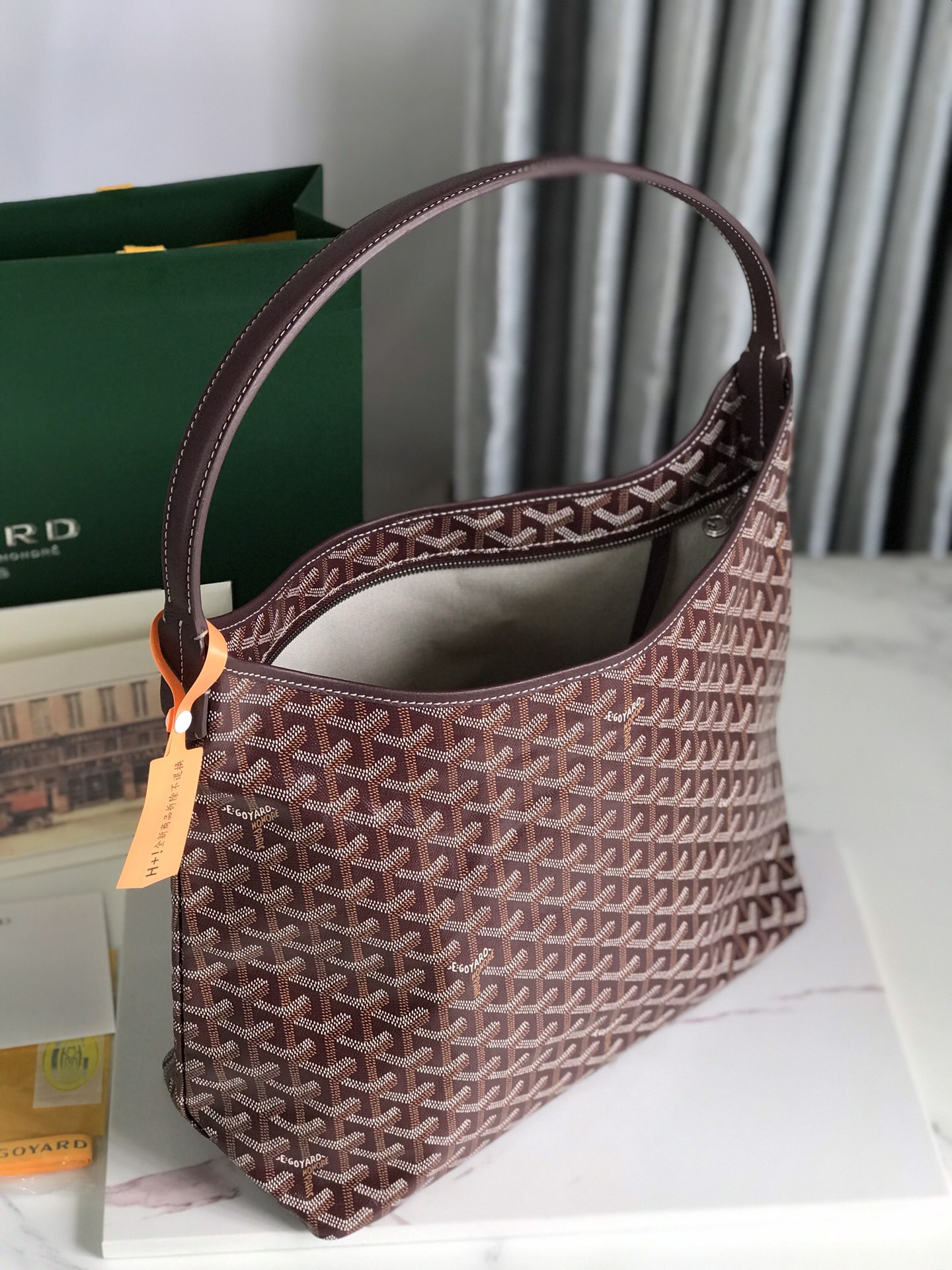 Goyard Bohème Hobo Bag Women's Tote Hobo Burgundy