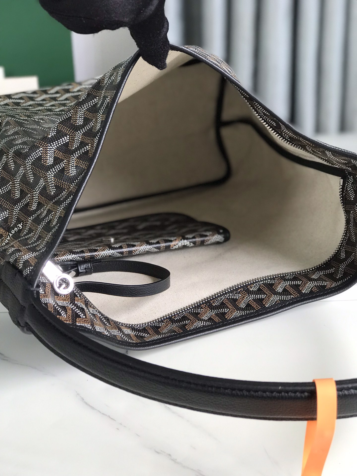 Goyard Bohème Hobo Bag Women's Tote Black gray