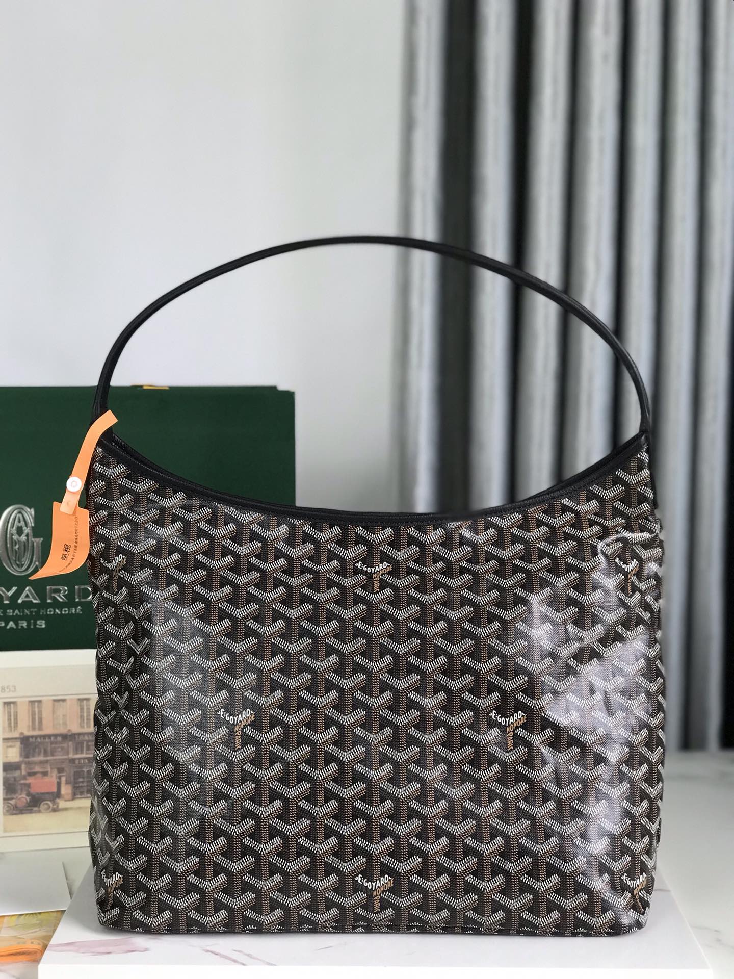 Goyard Bohème Hobo Bag Women’s Tote Black gray
