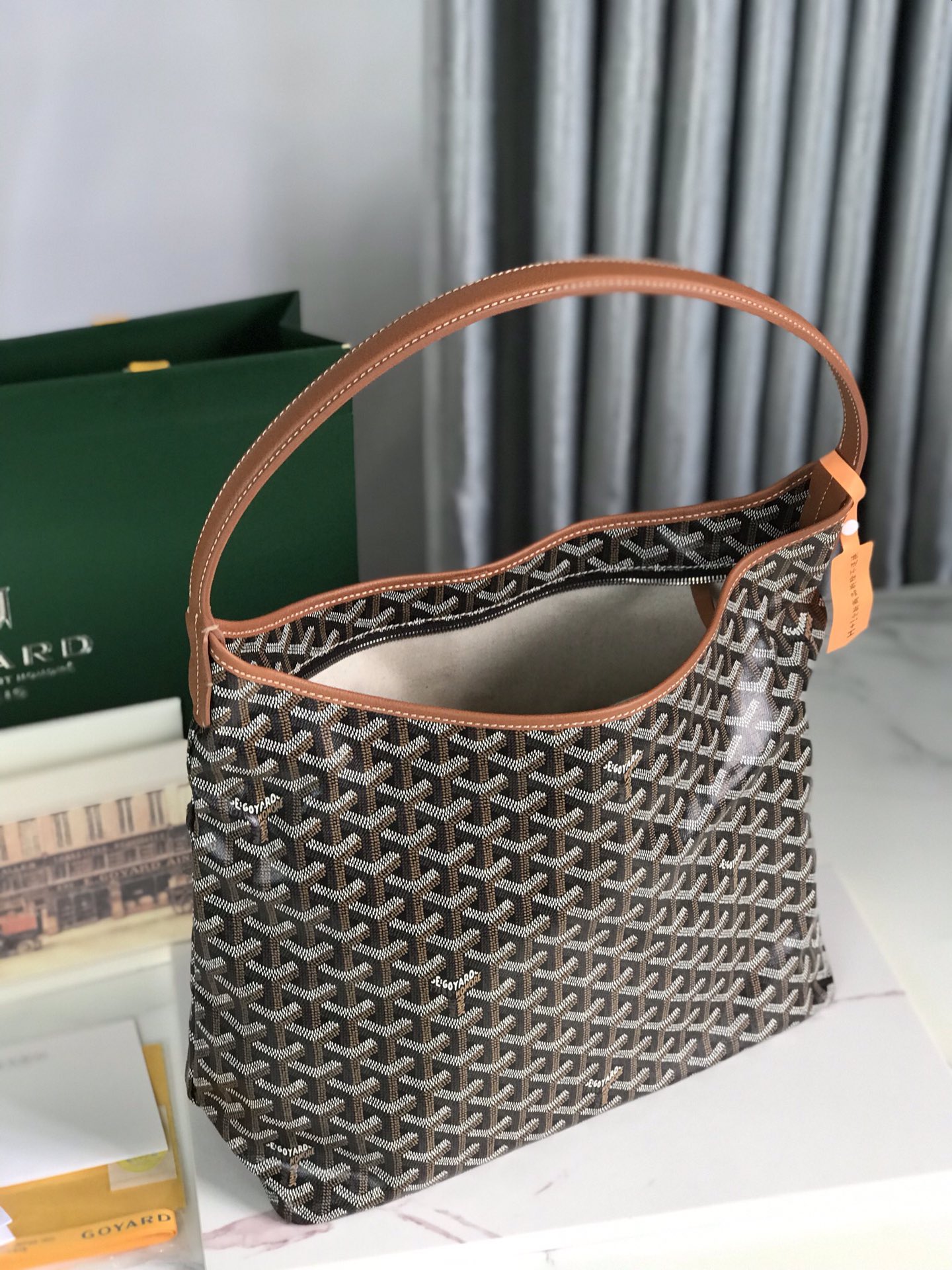 Goyard Bohème Hobo Bag Women's Tote Brown