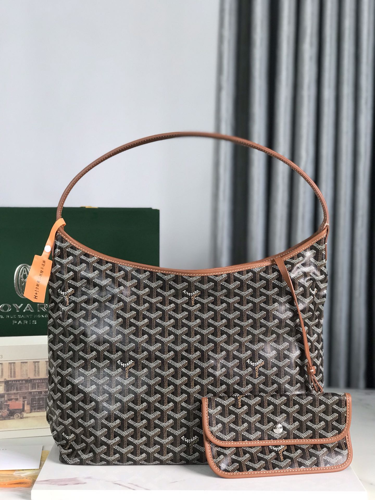 Goyard Bohème Hobo Bag Women's Tote Brown