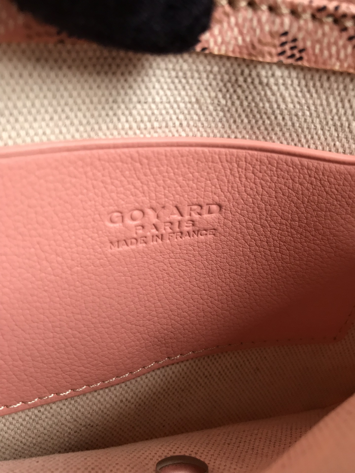 GOYARD Goyardine Plumet Wallet Clutch Pink 1277341