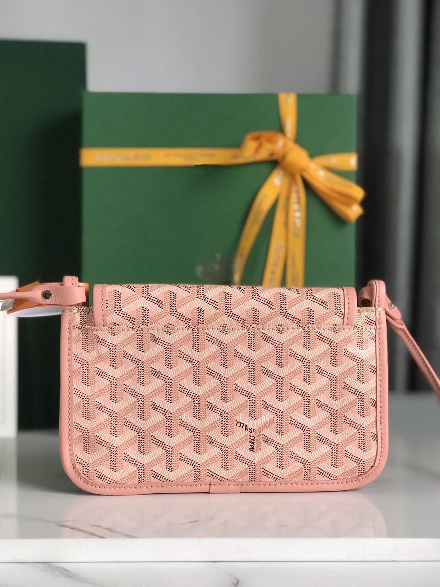 GOYARD Goyardine Plumet Wallet Clutch Pink 1277341