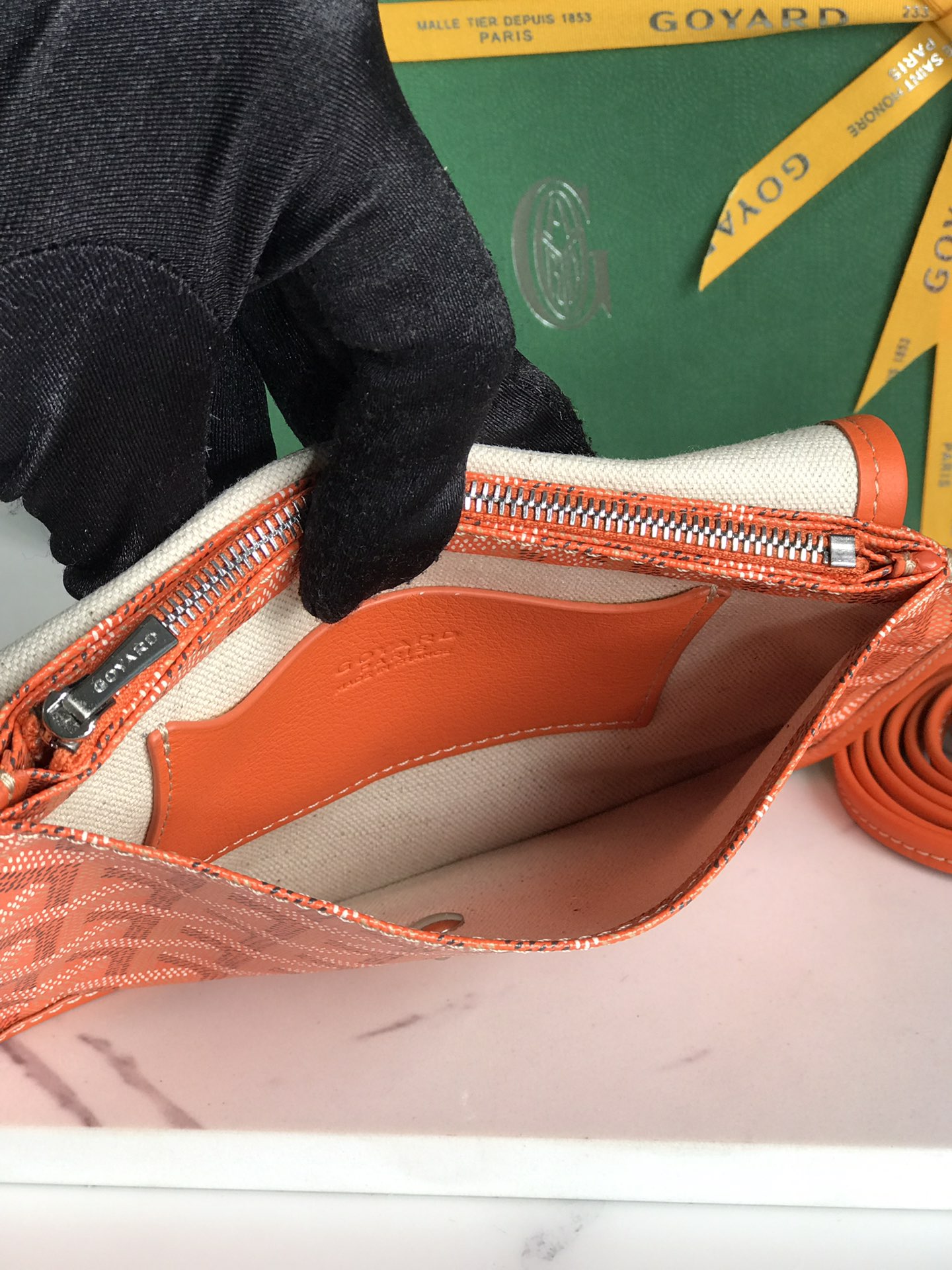 Goyard Plumet Pouch 'orange' Women's Bag