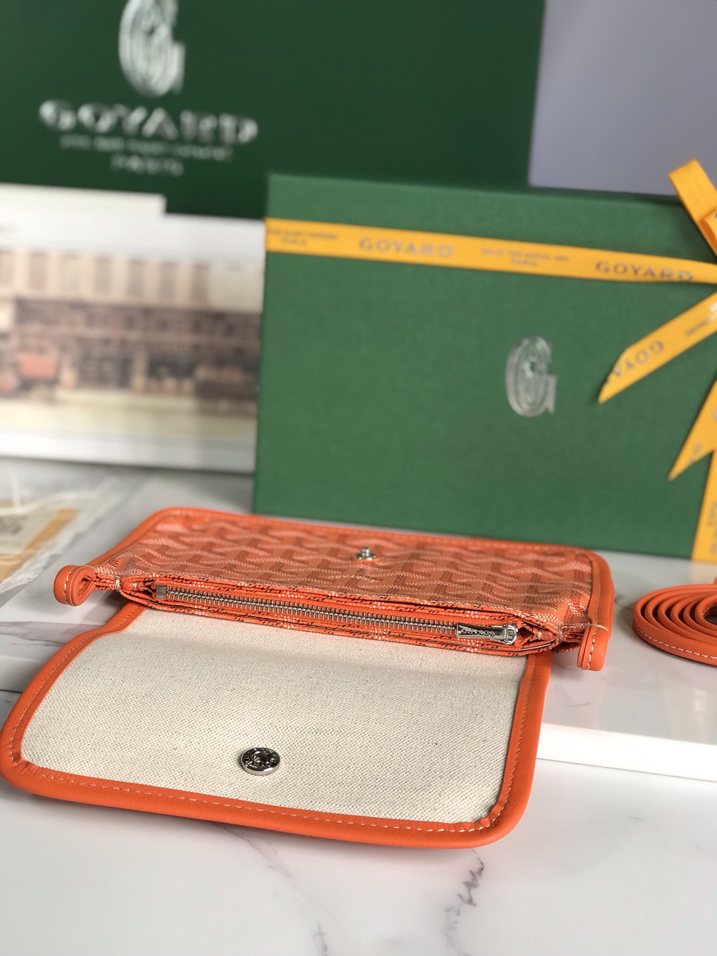 Goyard Plumet Pouch 'orange' Women's Bag
