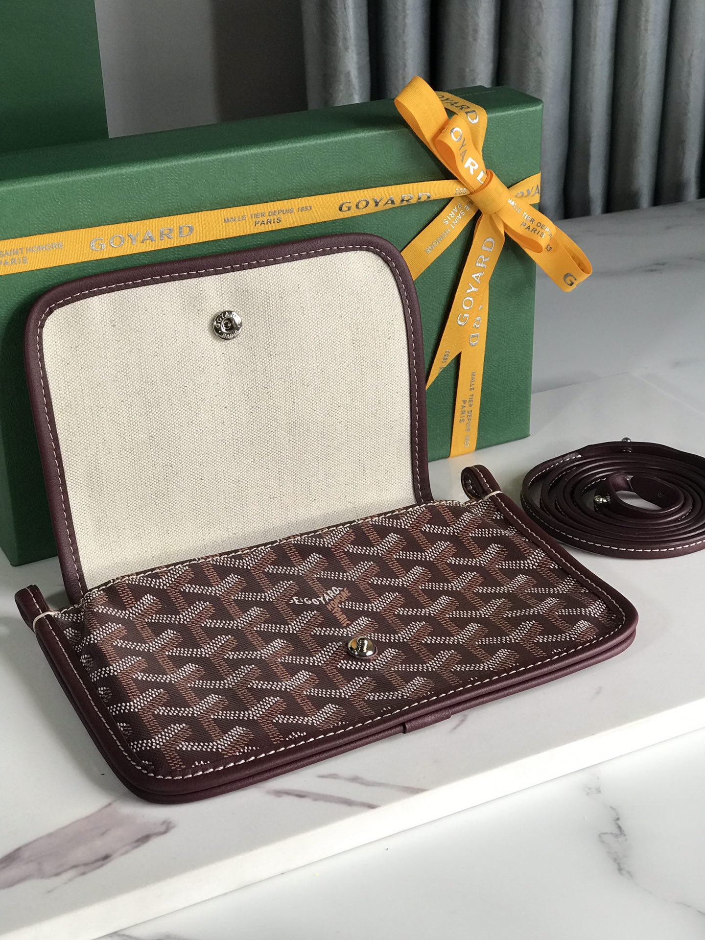 Goyard Plumet Pouch 'Brown' Women's Bag