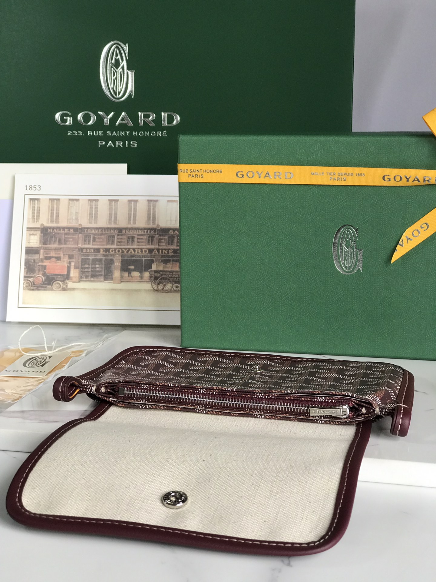Goyard Plumet Pouch 'Brown' Women's Bag