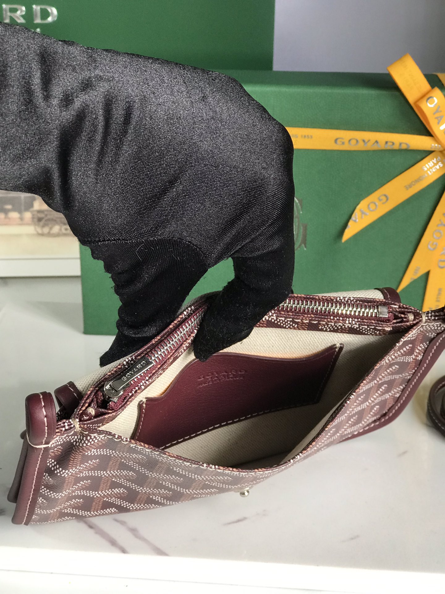 Goyard Plumet Pouch 'Brown' Women's Bag