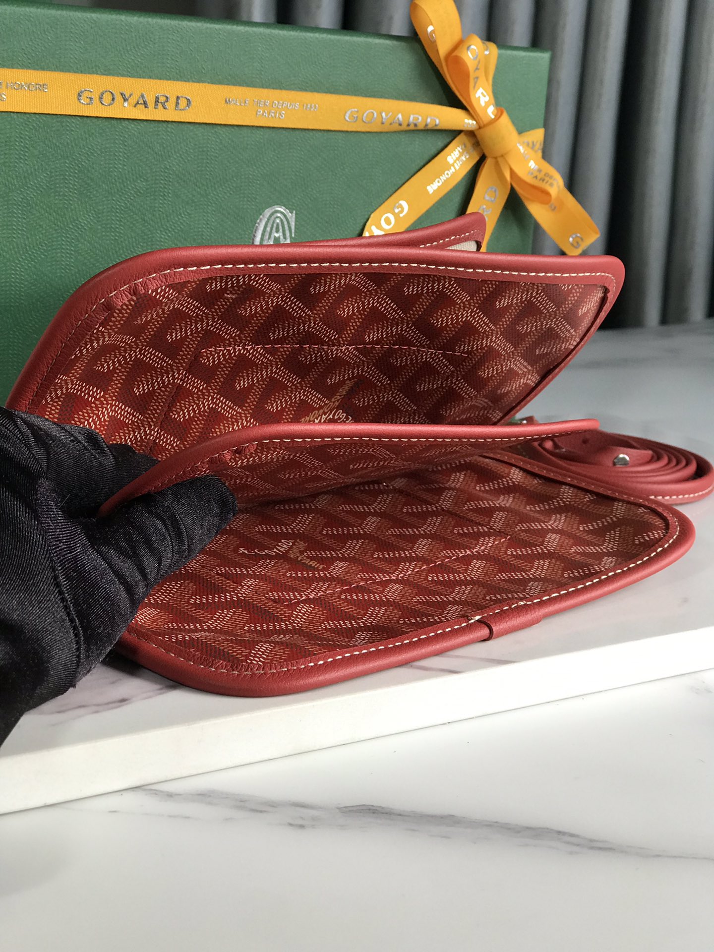 Goyard Plumet Pouch 'red' Women's Bag