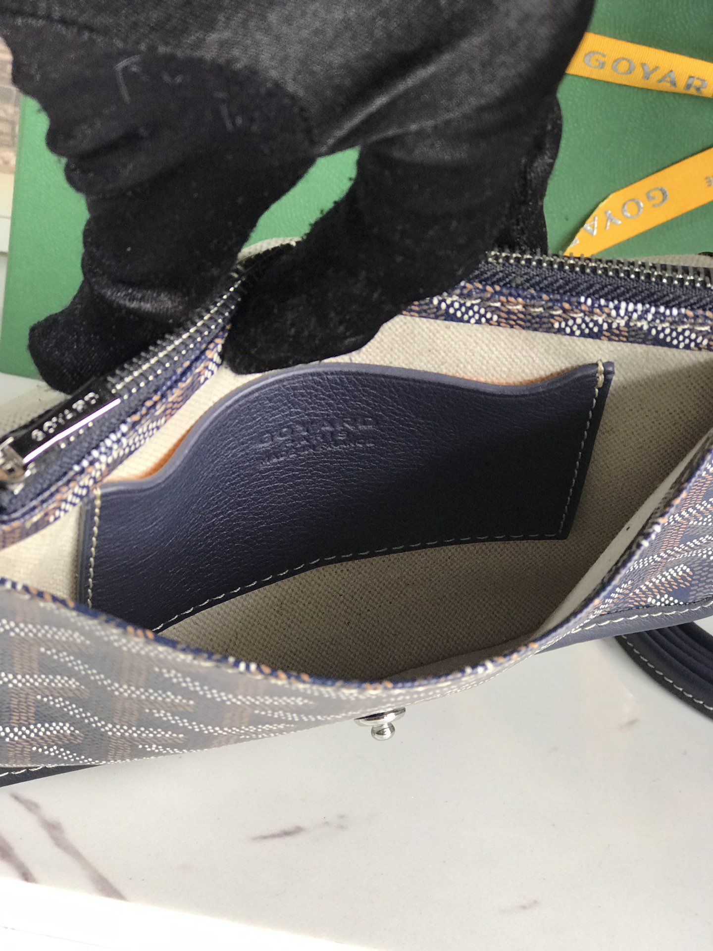 Goyard Plumet Pouch 'navy' Women's Bag