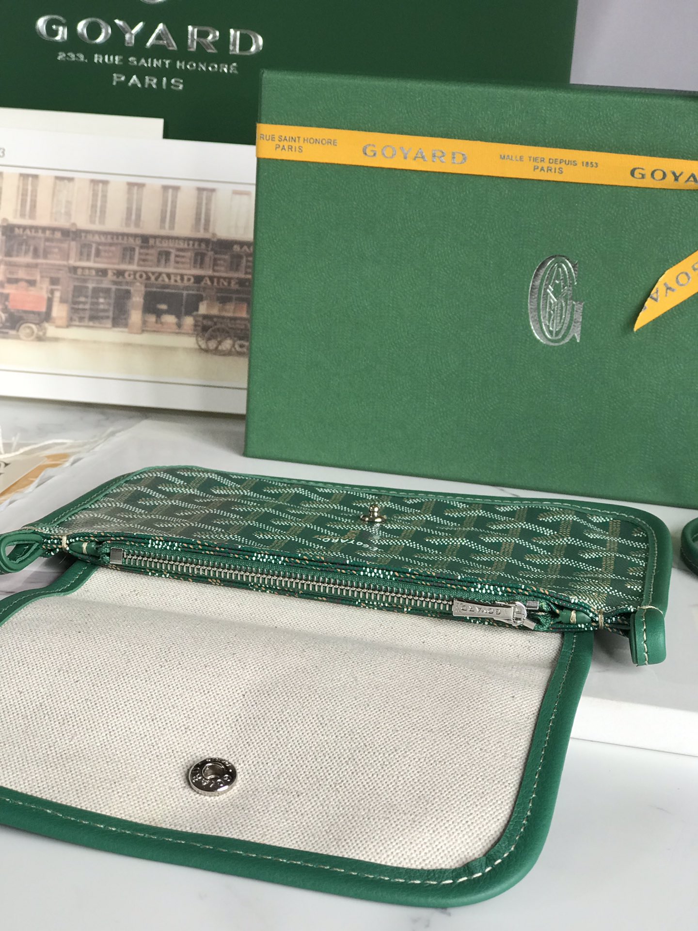 Goyard Plumet Pouch 'green' Women's Bag