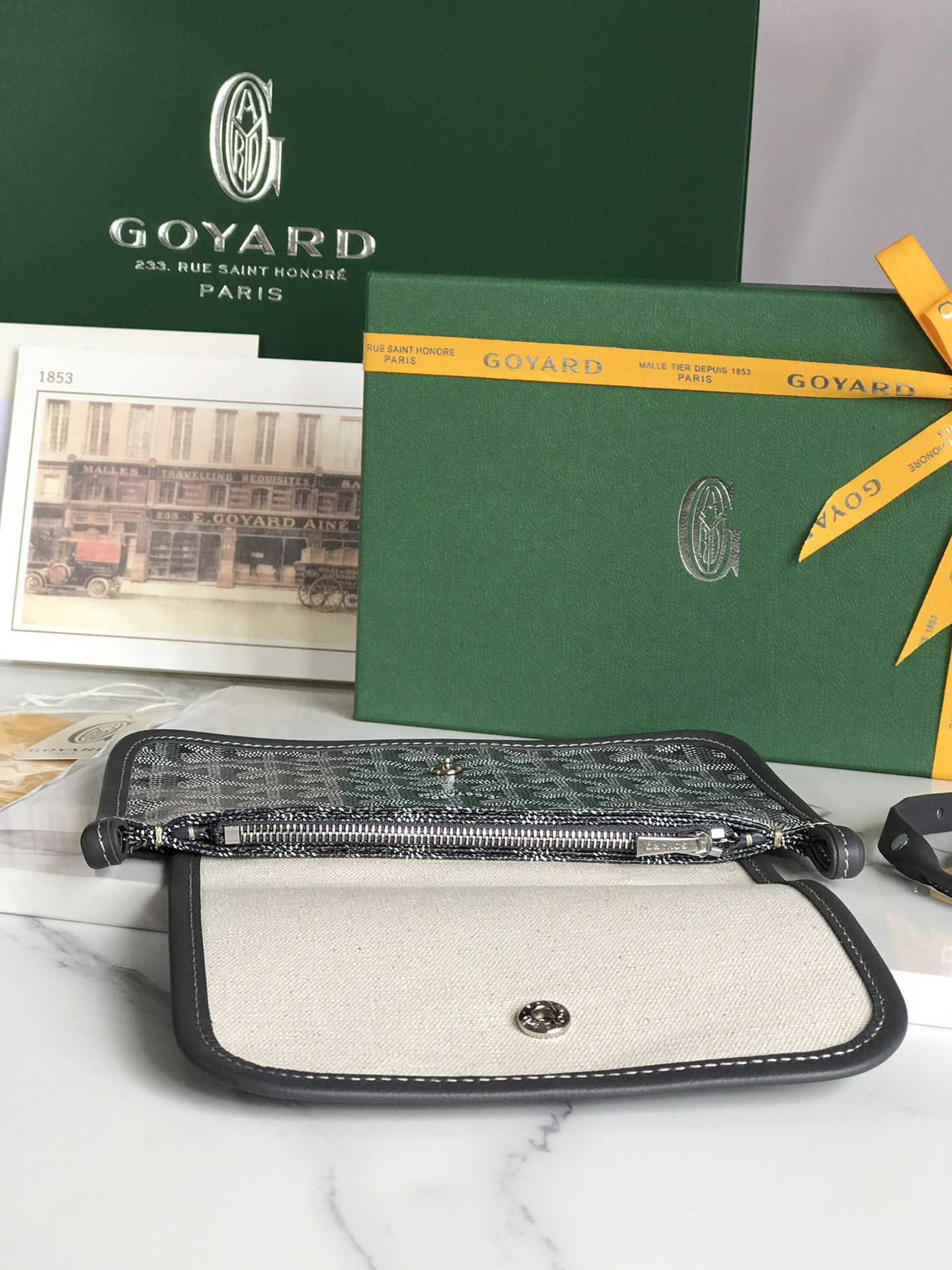 Goyard Plumet Pouch black Women's Bag