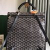 Goyard Saint Leger backpack with bulldog print canvas brown