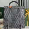 Goyard Saint Leger backpack with bulldog print canvas black