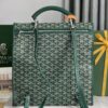 Goyard Saint Leger backpack with bulldog print canvas green