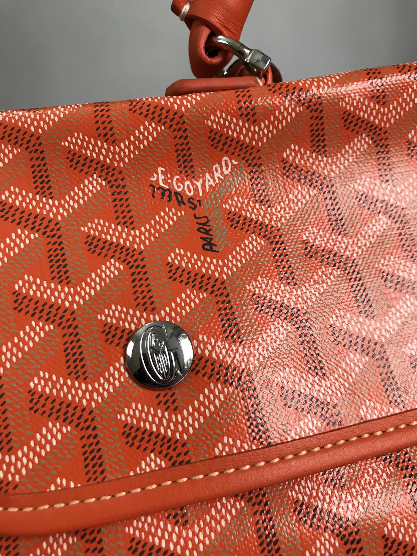 Goyard 2020 Goyardine Saint-Leger Backpack - Orange