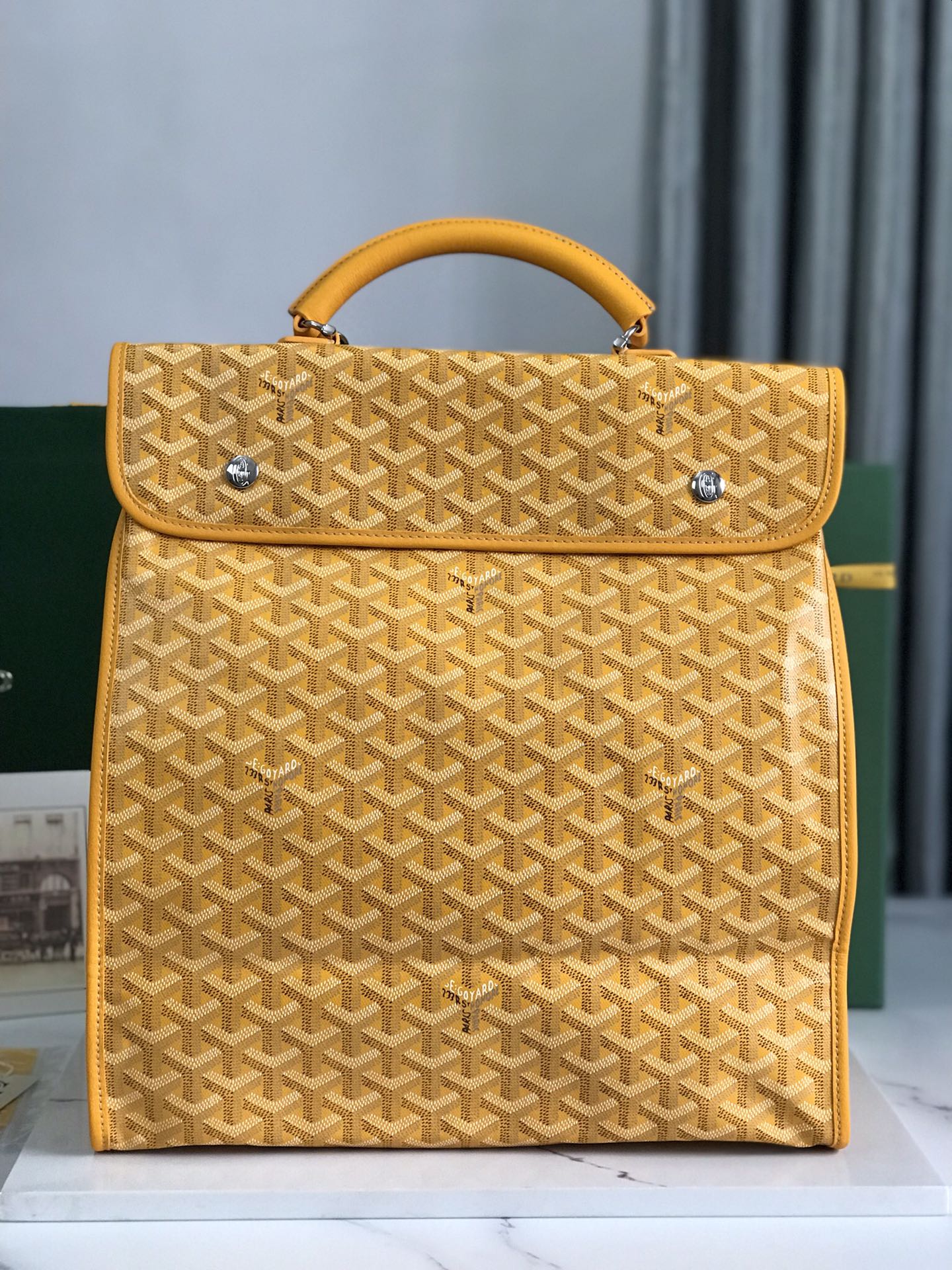Goyard 2022 Goyardine Saint Leger Backpack – Yellow