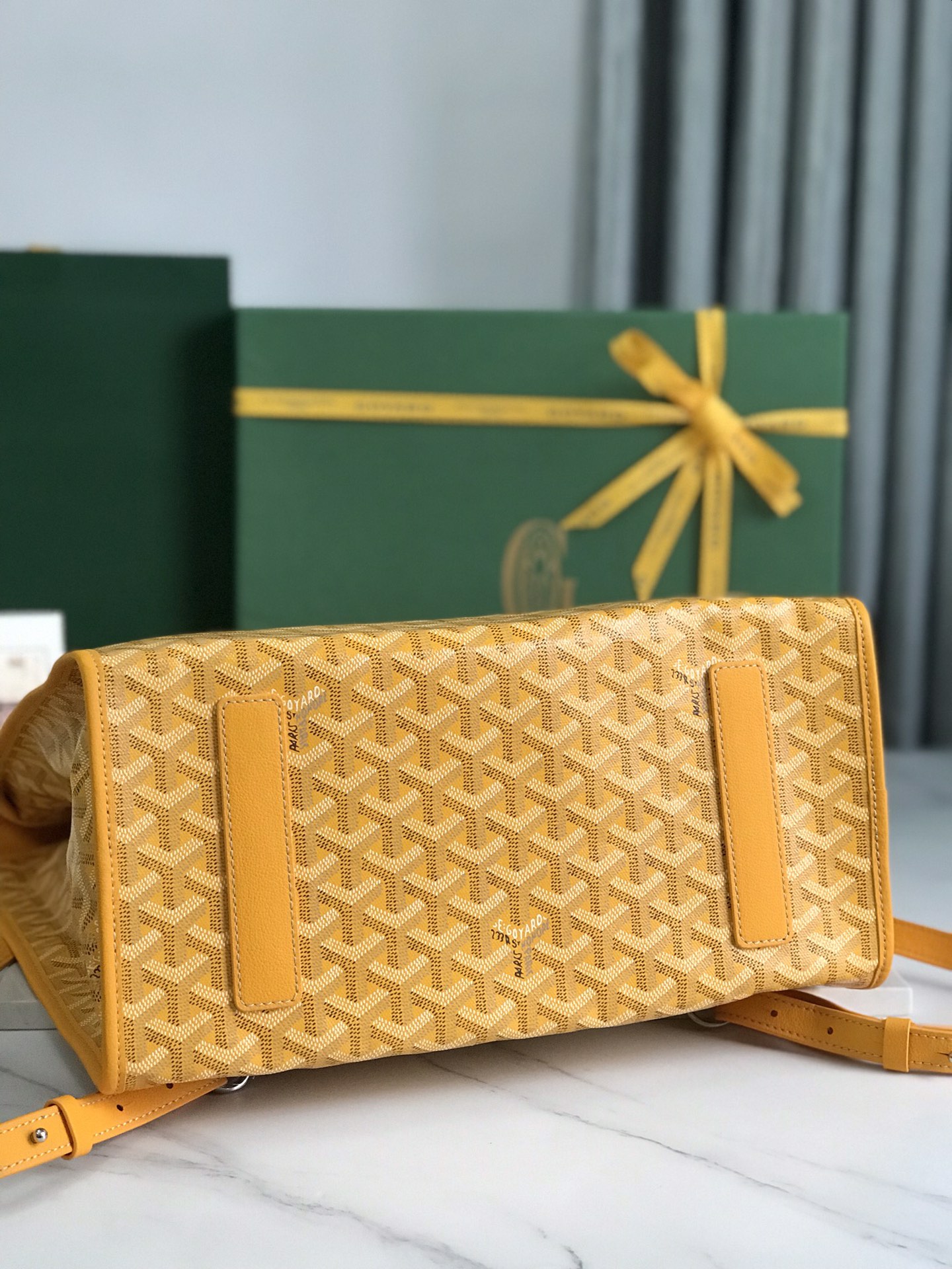 Goyard 2022 Goyardine Saint Leger Backpack - Yellow