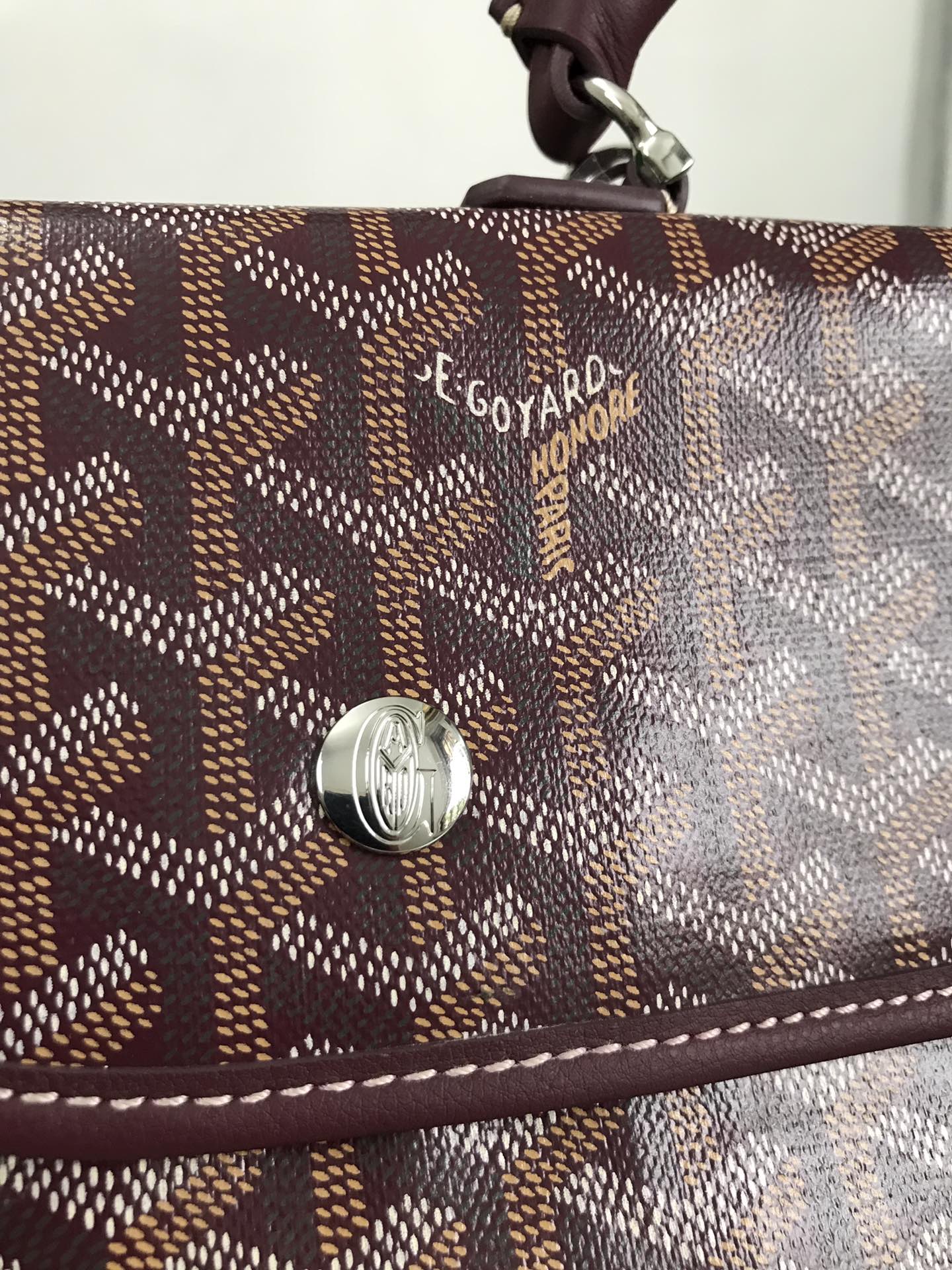 Goyard Goyardine Saint Léger Backpack - Burgundy Backpacks, Handbags - GOY3896
