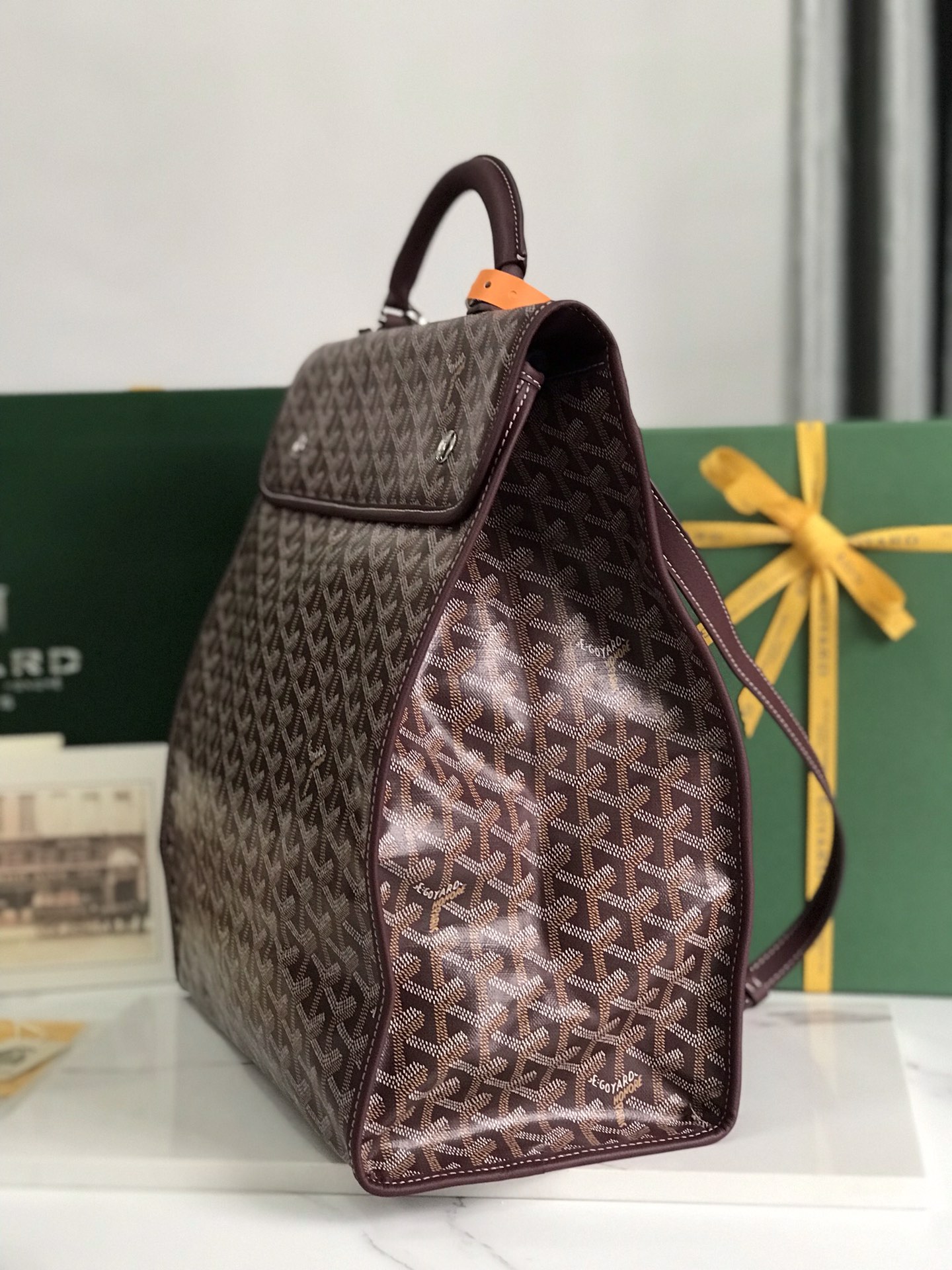 Goyard Goyardine Saint Léger Backpack - Burgundy Backpacks, Handbags - GOY3896