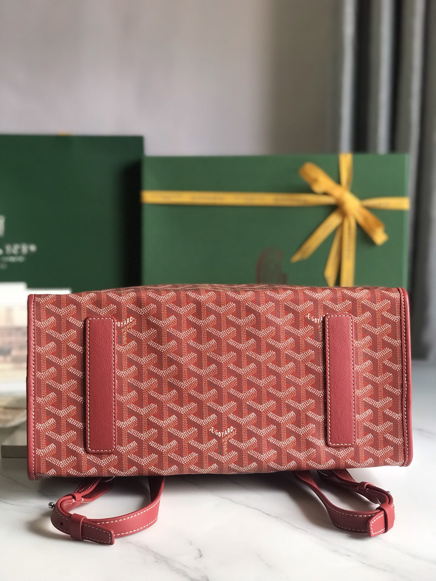 Goyard Goyardine Saint Leger Backpack - red