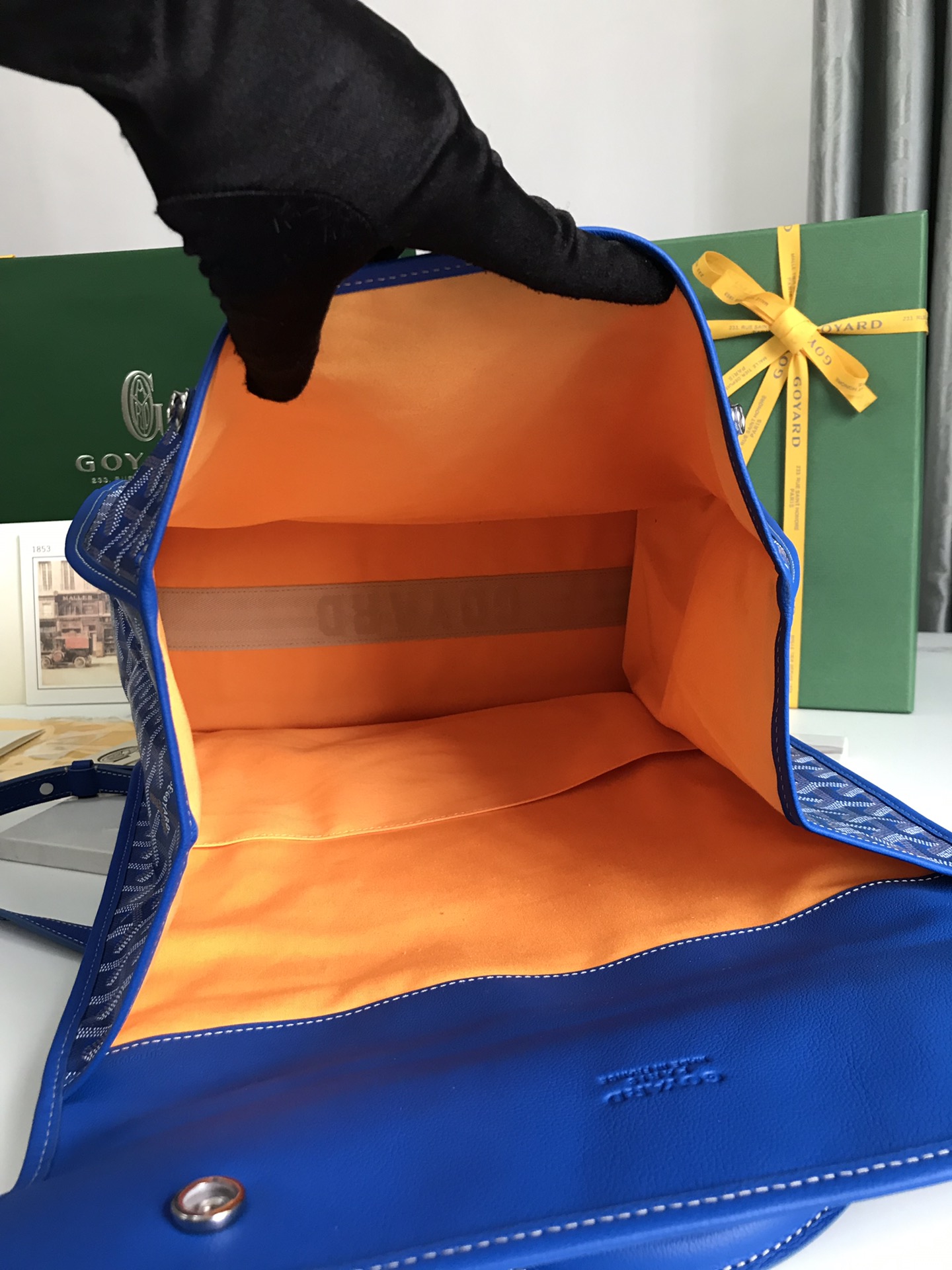 Goyard Goyardine Saint Leger Backpack - blue Backpacks,