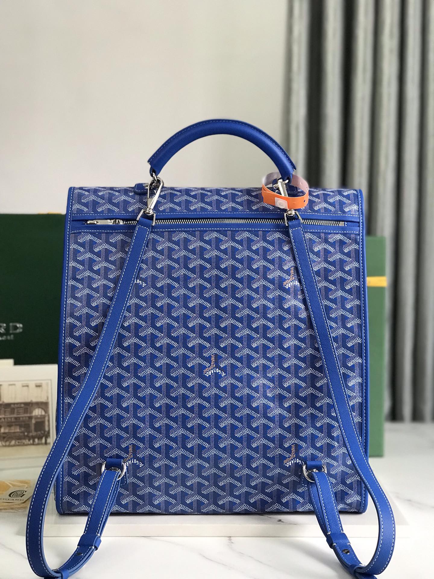 Goyard Goyardine Saint Leger Backpack - blue Backpacks,