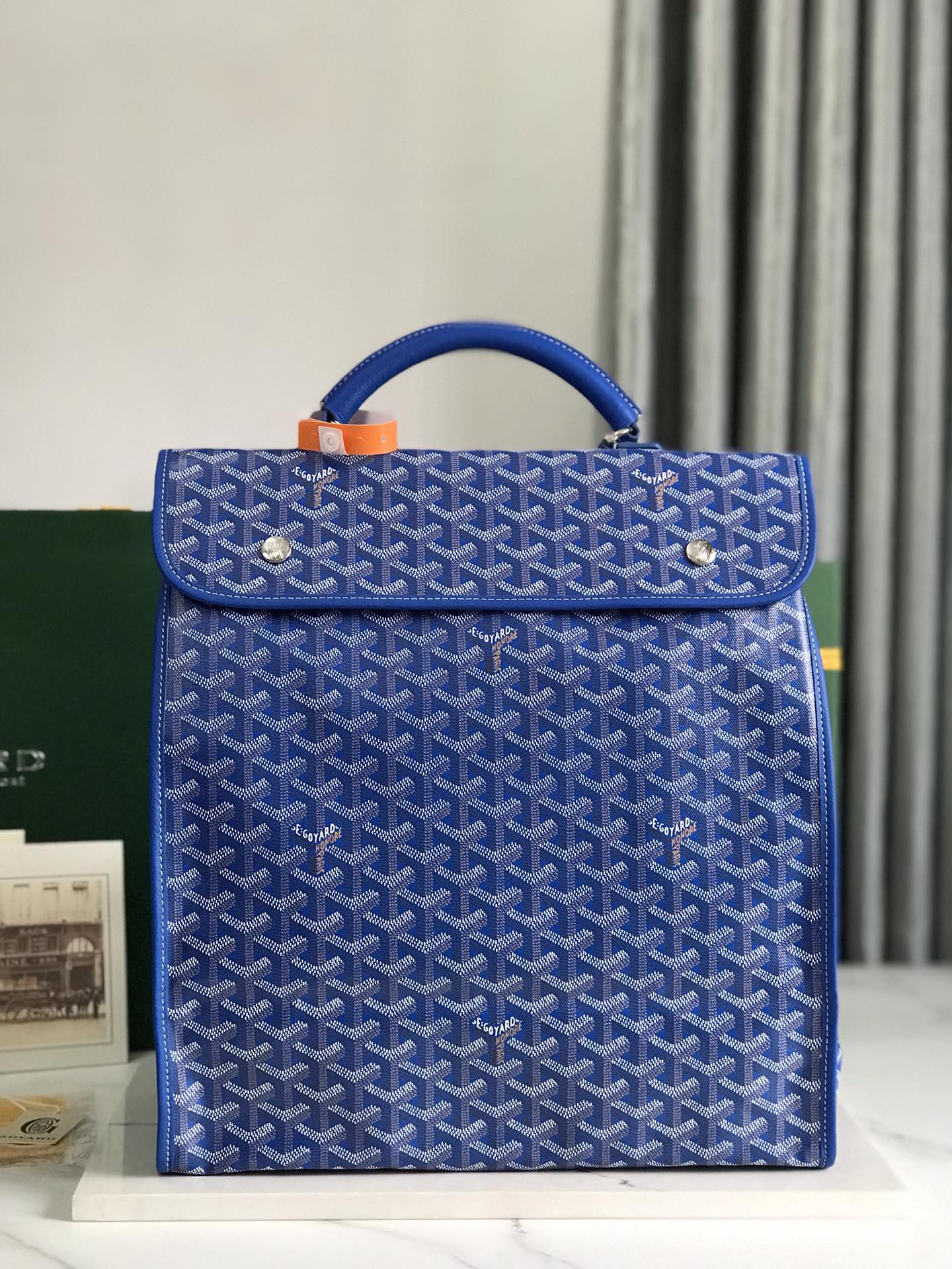 Goyard Goyardine Saint Leger Backpack – blue Backpacks,