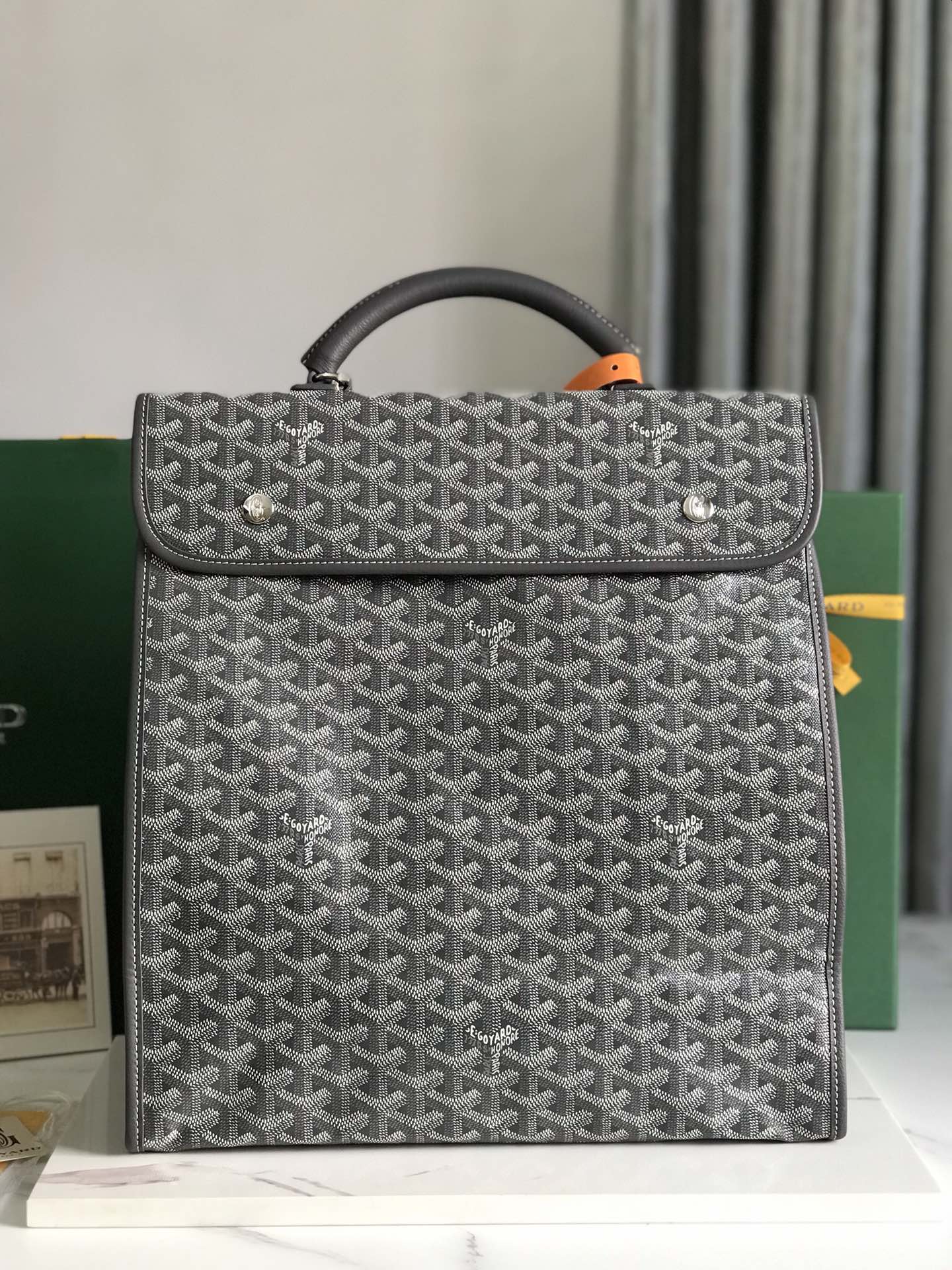 Goyard Goyardine Saint Leger Backpack – Grey Backpacks