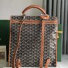 Goyard Black Tan Canvas Goyardine Saint-Leger