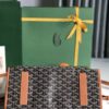 Goyard Saint Leger Backpack brown gray Tan logo dog book
