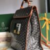 Goyard Saint Leger Backpack brown gray Tan logo dog book
