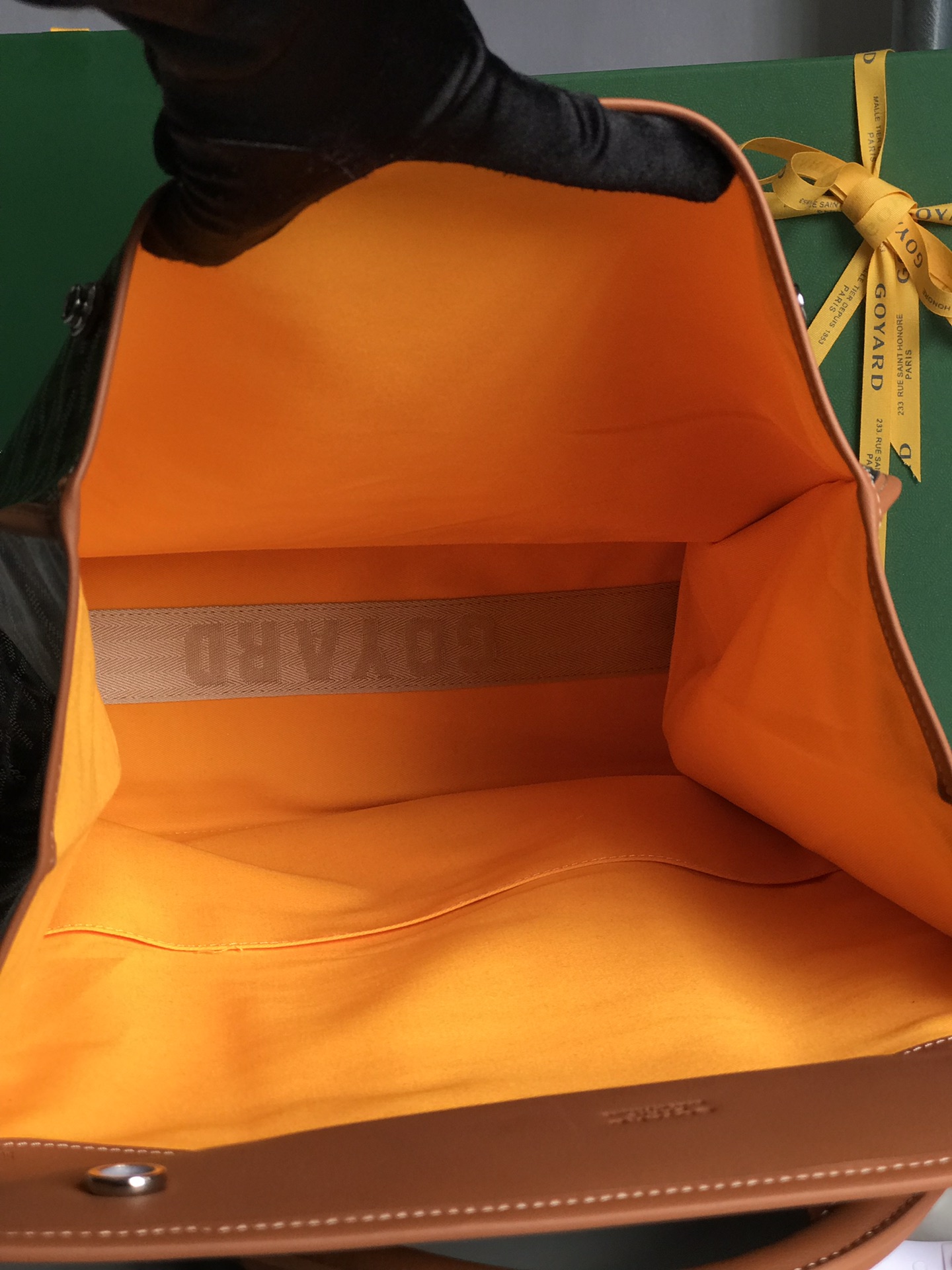 Goyard Saint Leger Backpack brown gray Tan logo dog book