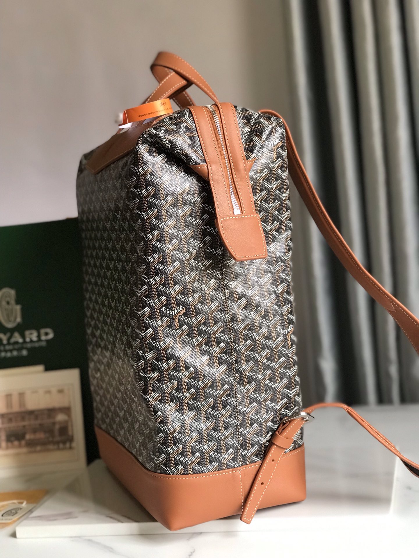 Goyard Cisalpin Backpack brown gray