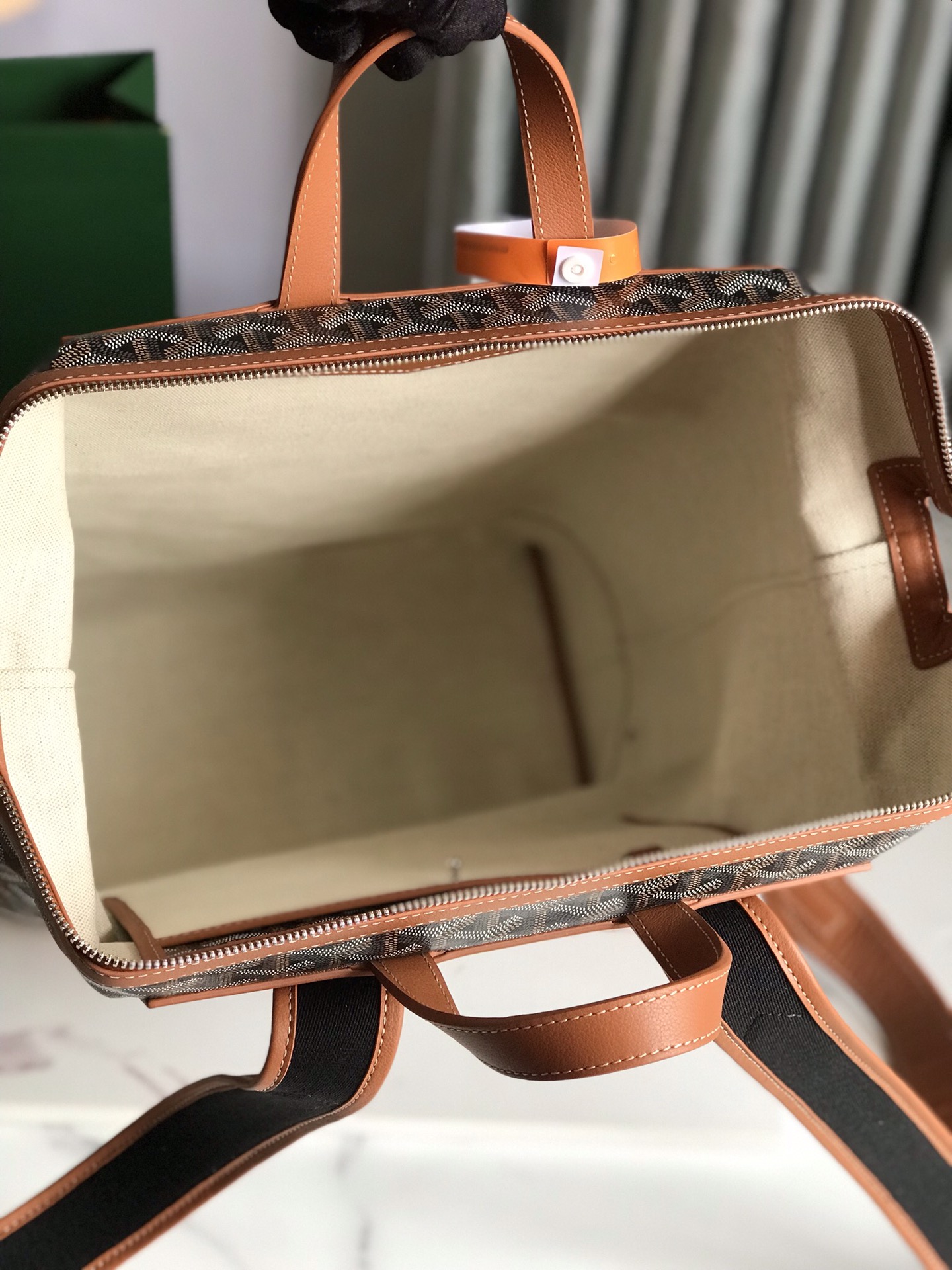 Goyard Cisalpin Backpack brown gray