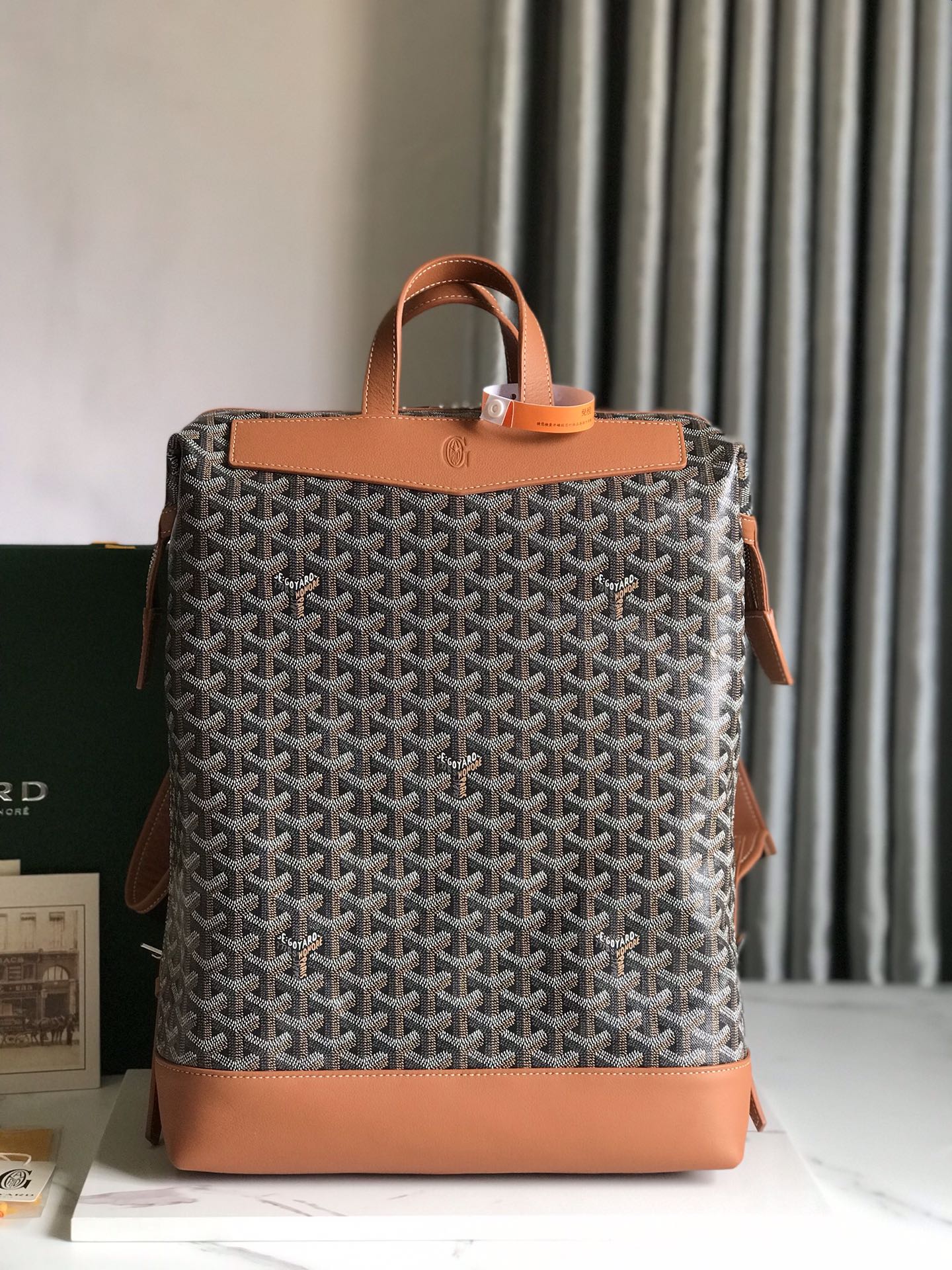 Goyard Cisalpin Backpack brown gray