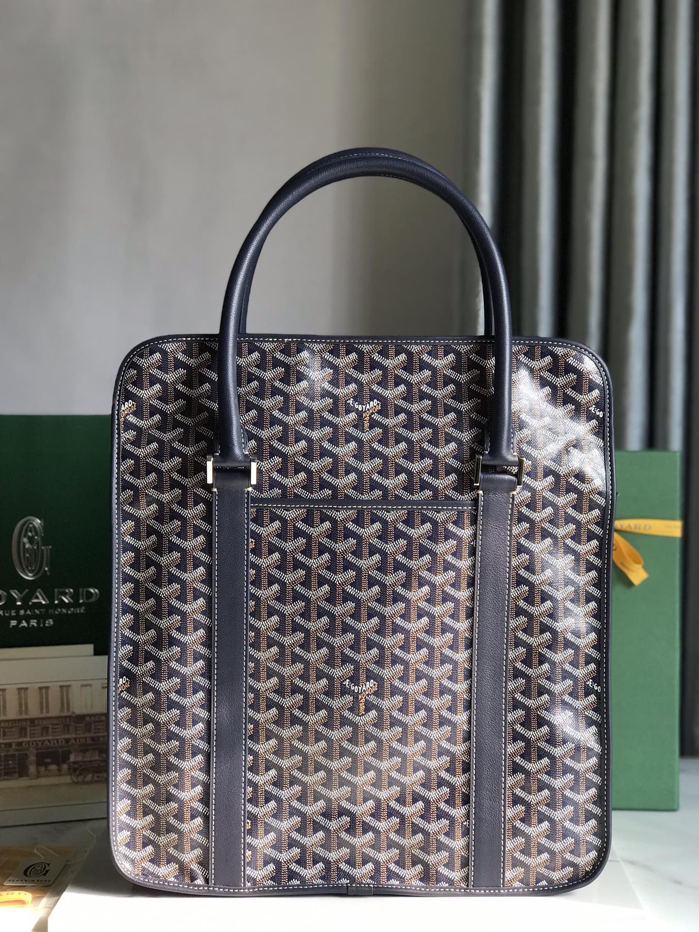 Goyard Goyardine Bourgogne Bag – Blue Handle Bags,